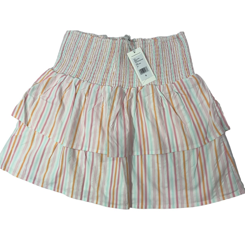 Vineyard vines Performance Harbor Smocked Skirt NWT Size Small Neon Rosa